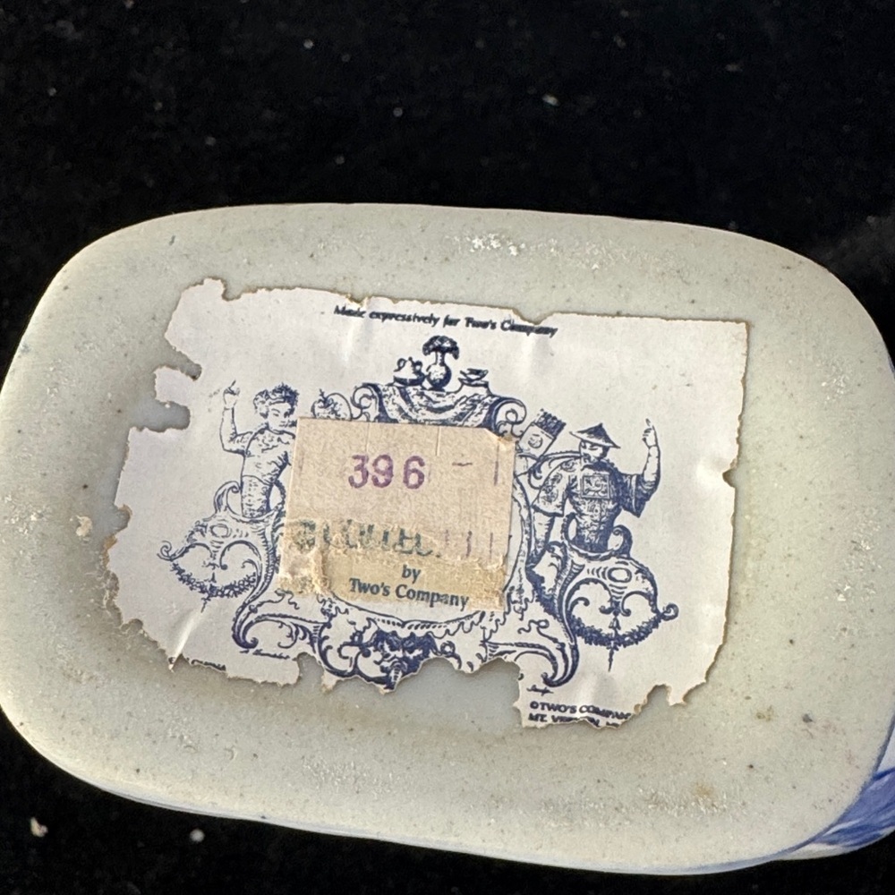 Two's Company Blue and White Ceramic Base - Picture 6 of 6